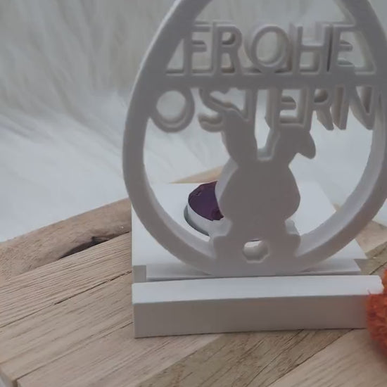 Silikonform Osterei Frohe Ostern V2 für Einschieber / Osterei / Teelichthalter / Einschieber / Raysin / Silikonform
