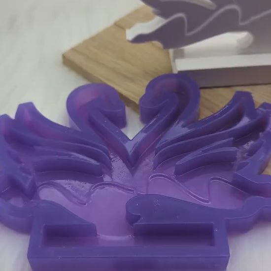 Silikonform Schwäne V2 für Einschieber / Schwan  / Teelichthalter / Einschieber / Raysin / Silikonform