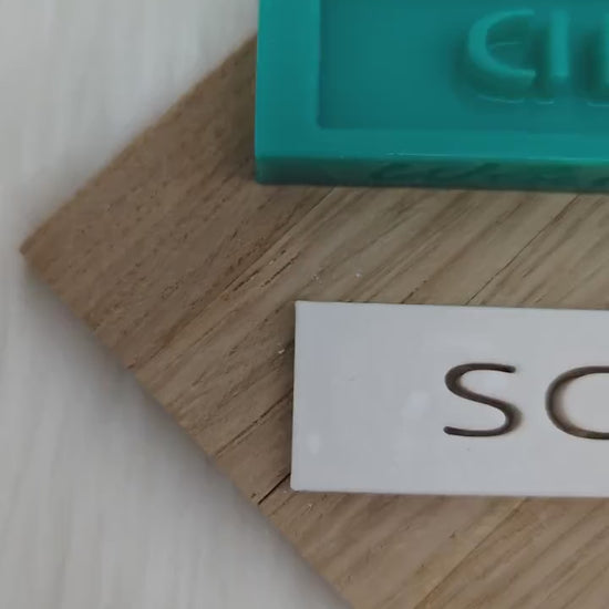 Klötzchen Gießform / SCHULKIND / Silikonform für Klötzchen / 160x22x8 mm  / Silikon Klötzchen Gießform /Gießform Klötzchen
