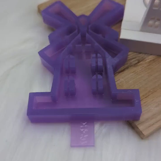 Silikonform Windmühle für Einschieber  / Mühle / Teelichthalter / Einschieber / Raysin / Silikonform
