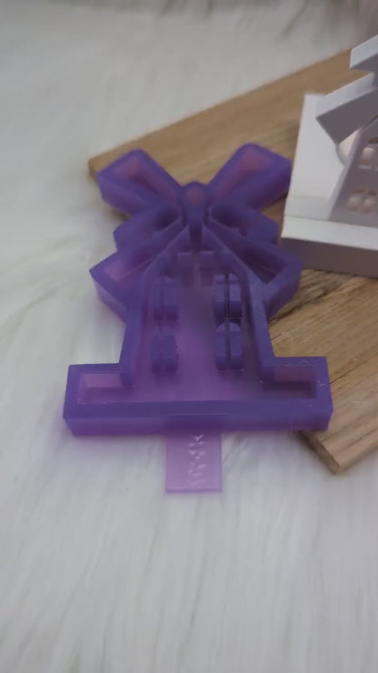 Silikonform Windmühle für Einschieber  / Mühle / Teelichthalter / Einschieber / Raysin / Silikonform