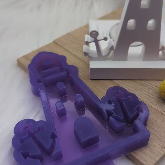 Silikonform Leuchtturm für Einschieber V3 / Leuchtturm / Teelichthalter / Einschieber / Raysin / Silikonform