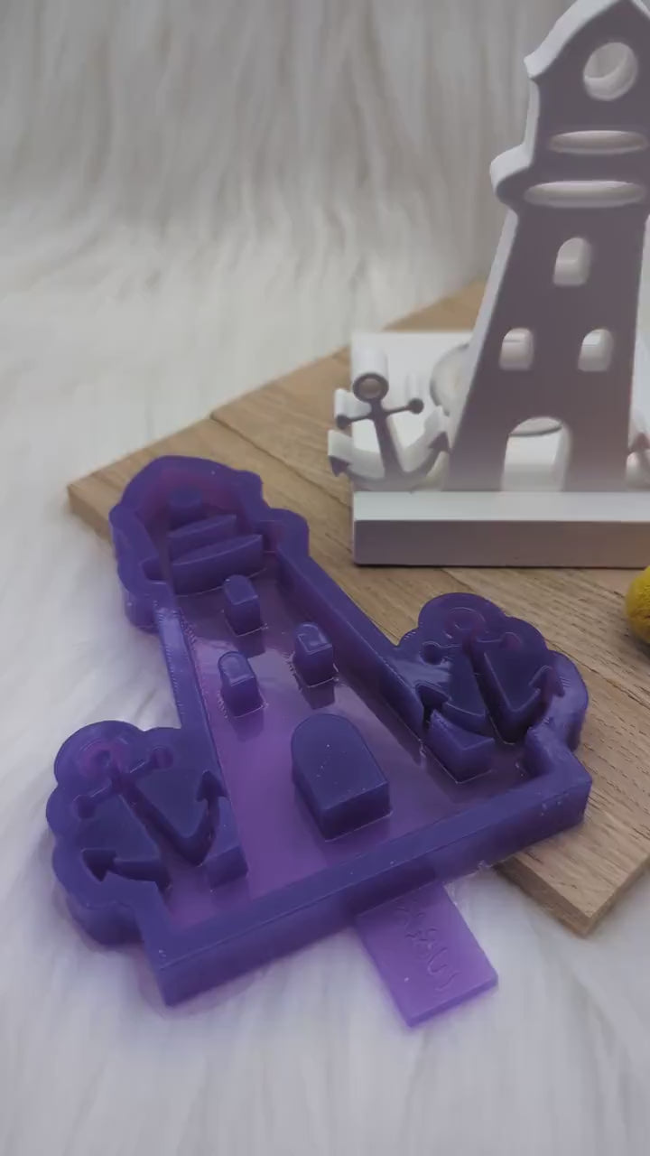 Silikonform Leuchtturm für Einschieber V3 / Leuchtturm / Teelichthalter / Einschieber / Raysin / Silikonform