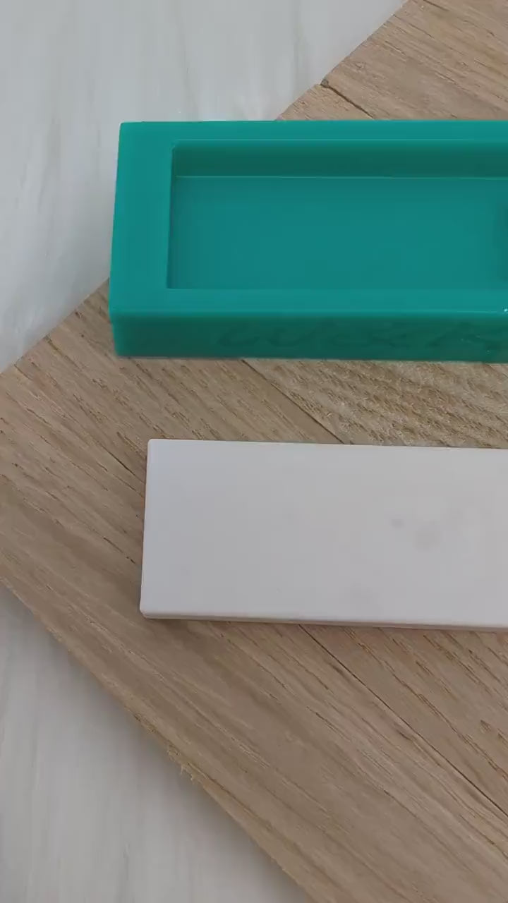 Klötzchen Gießform / RELAX / Silikonform für Klötzchen / 160x22x8 mm  / Silikon Klötzchen Gießform /Gießform Klötzchen