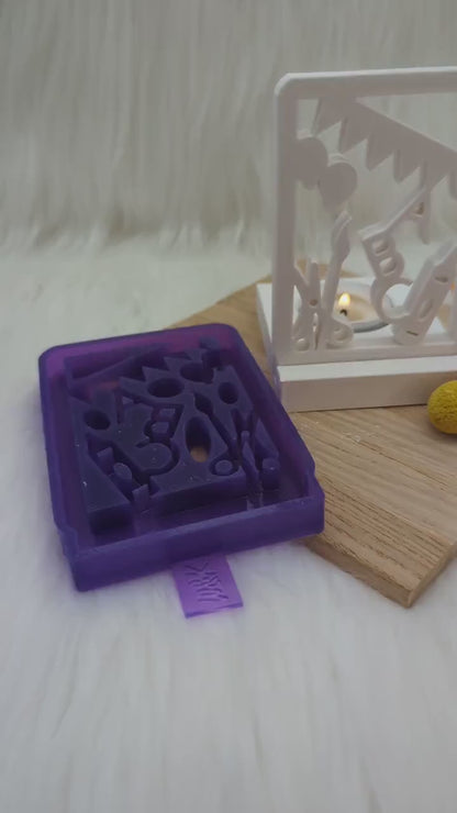 Silikonform Einschulung Rechteck für Einschieber / Einschulung  / Teelichthalter / Einschieber / Raysin / Silikonform