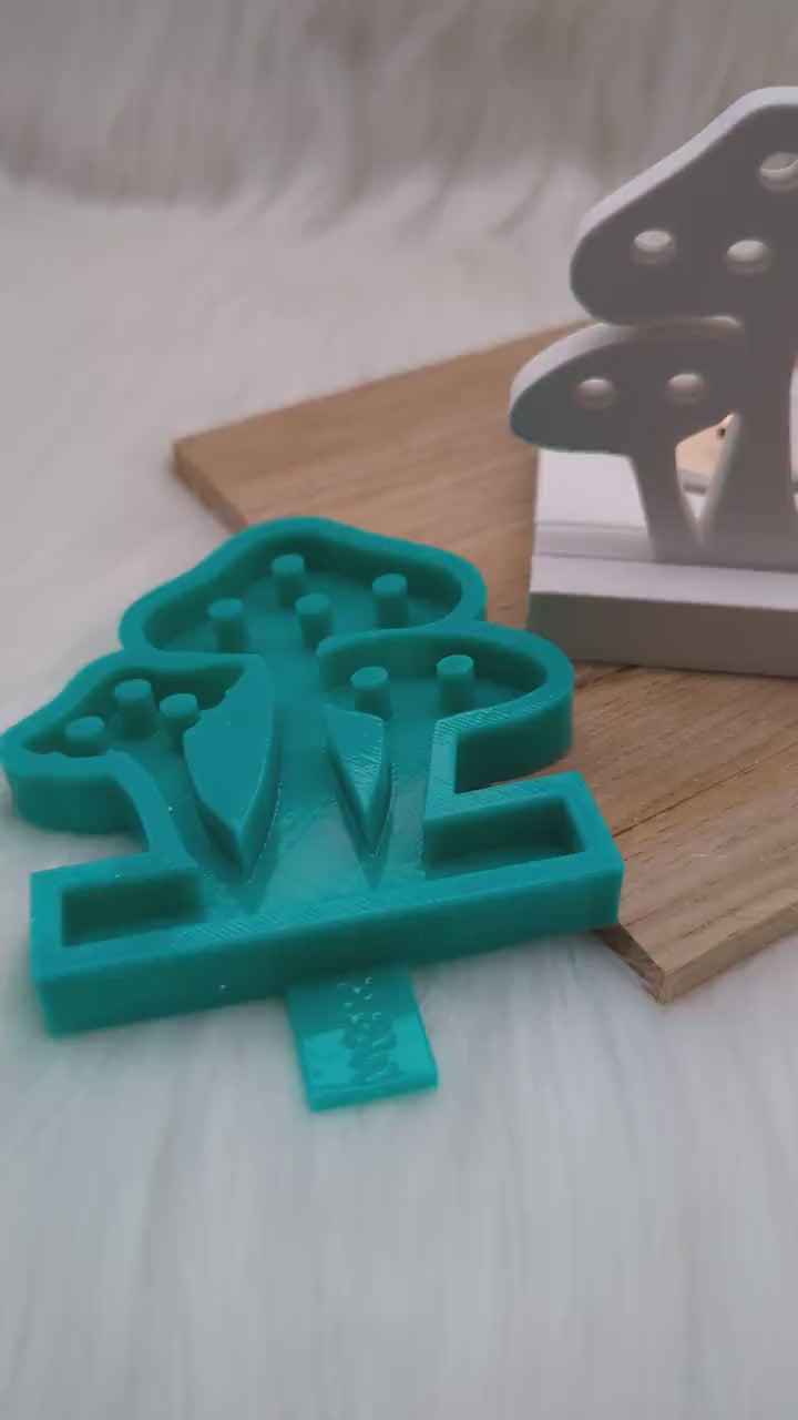 Silikonform Pilz V1 für Einschieber / Pilz  / Teelichthalter / Einschieber / Raysin / Silikonform
