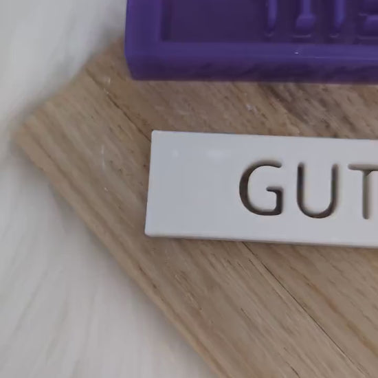 Klötzchen Gießform / GUTEN APPETIT / Silikonform für Klötzchen / 160x22x8 mm  / Silikon Klötzchen Gießform /Gießform Klötzchen