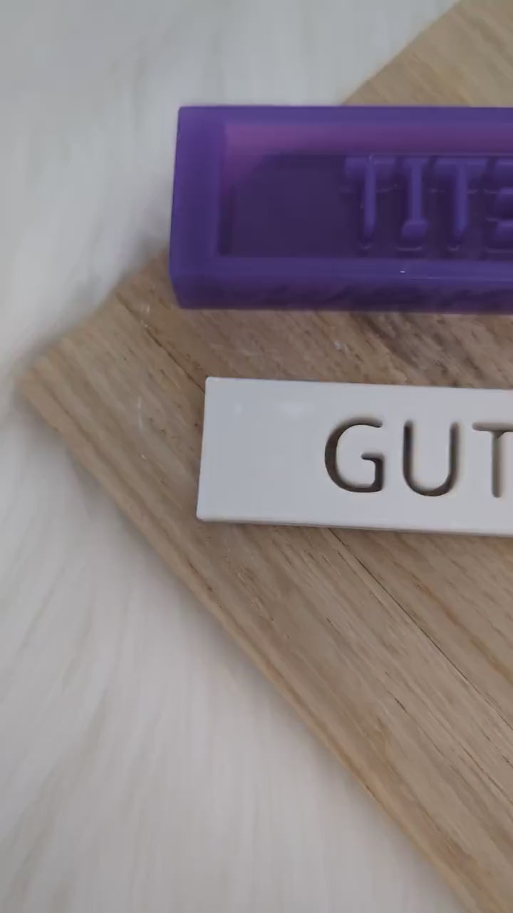 Klötzchen Gießform / GUTEN APPETIT / Silikonform für Klötzchen / 160x22x8 mm  / Silikon Klötzchen Gießform /Gießform Klötzchen