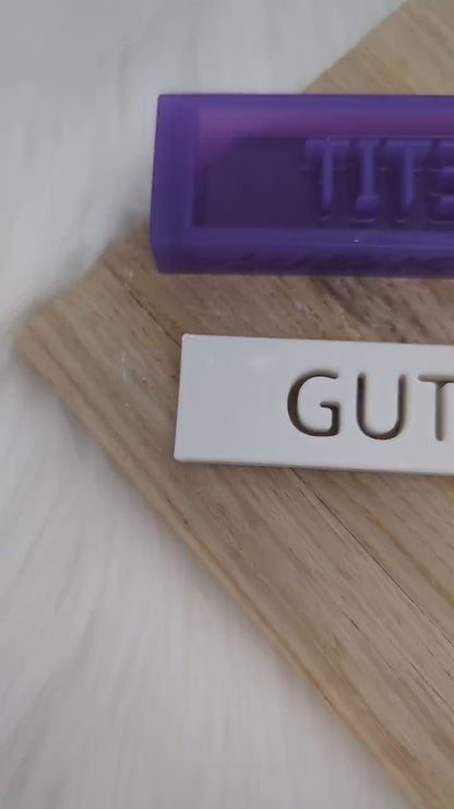 Klötzchen Gießform / GUTEN APPETIT / Silikonform für Klötzchen / 160x22x8 mm  / Silikon Klötzchen Gießform /Gießform Klötzchen