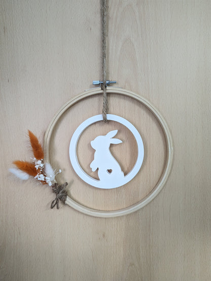 Silikonform Aufhänger Hase schlicht / Hase / Kranz / Türkranz / Gießform / Raysin / Silikonform