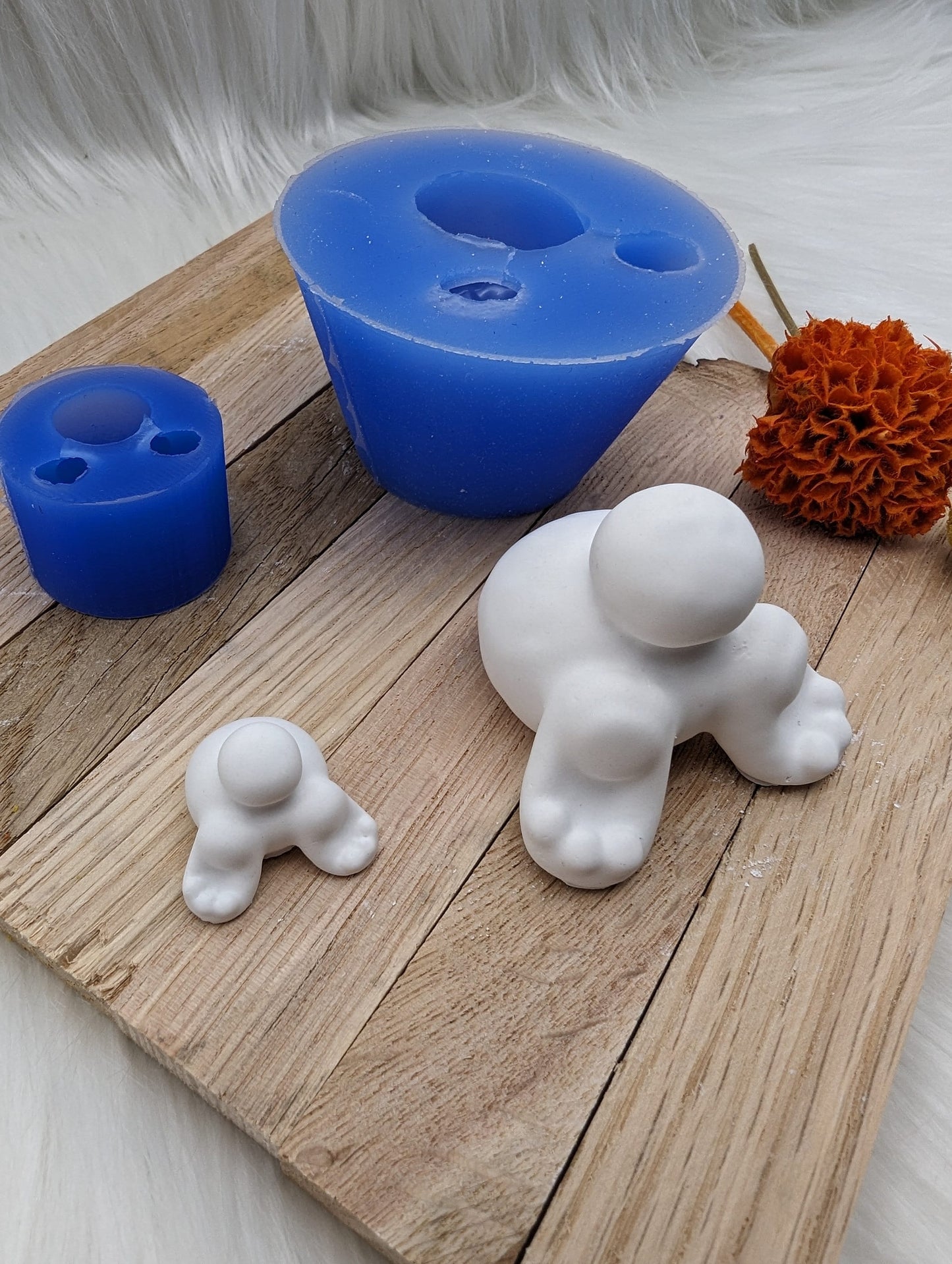 Silikonform Hasenpopo / Osterhase / Ostern / Gießform / Raysin / Silikonform