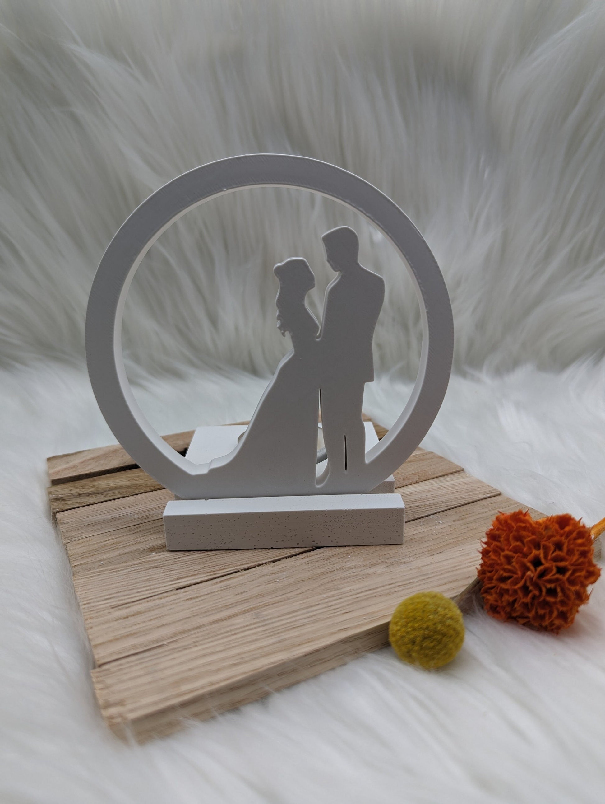 Silikonform Aufhänger Hochzeitspaar / Brautpaar / Wedding / Kranz / Türkranz / Gießform / Raysin / Silikonform