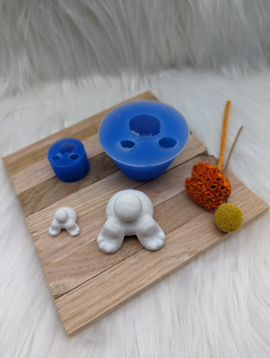 Silikonform Hasenpopo / Osterhase / Ostern / Gießform / Raysin / Silikonform