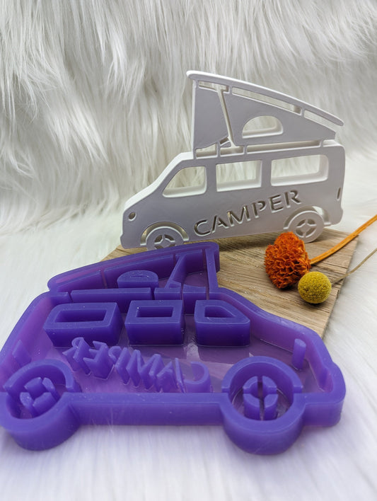 Silikonform Häuschen / Camper / Camping / Wohnmobil / Wohnwagen / Gießform / Raysin / Silikonform